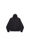Mannen van de Security Tape Logo Groot Zip-up Hoodie Zwart Vaag/rood