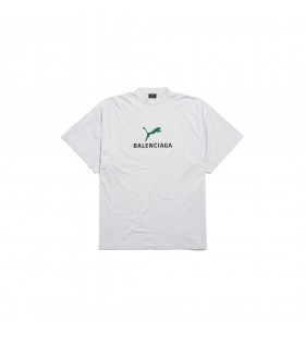 Balenciaga ik Puma Oversized T-shirt in Vuile Witte