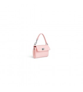 Vrouwen Rodeo Micro-Bag Charm in Roze Suede