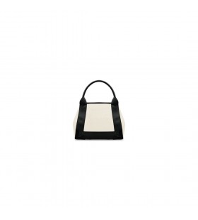 Vrouwen Navy Cabas Xs Zwart/zilver