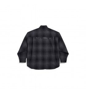 Miesten Balenciaga Ylimitoitettu Paita, Harmaa/musta