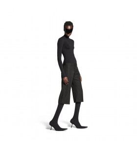 Naisten Matala Vyötärö Capri-Housut Musta