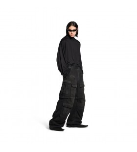 Miesten Cargo Housut Musta