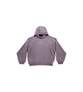 Balenciaga Takaisin Huppari Medium Fit Violetti/harmaa