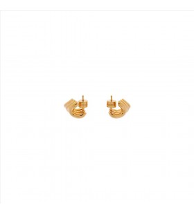 Naisten Silmukka Trio Korvakorut Kultaa