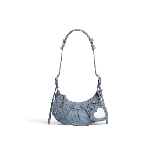 Femmes Le Cagole Sac à Bandoulière en Bleu Xs