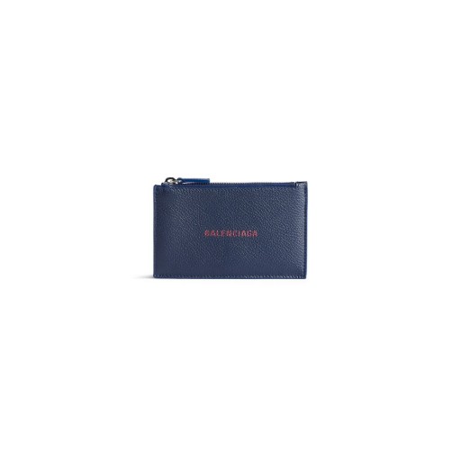 Men's Cash Long Coin And Card Holder Large in Navy/burgundy