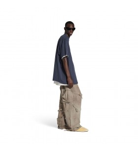 Les hommes Politiques de la Campagne Double T-shirt en Marine/blanc/rouge