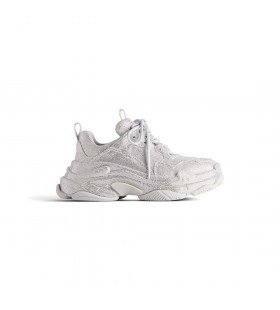 Les femmes du Triple S Sneaker Avec des Strass en Gris clair