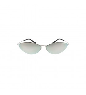 Malibu Lunettes de soleil Rondes en Argent