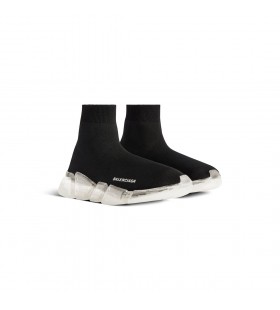 Les hommes de la Vitesse de 2.0 Full Clear Sole Recyclé Knit Espadrille Noir