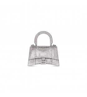 Les femmes du Sablier Xs Sac &Atilde;&nbsp; main Avec Strass Gris