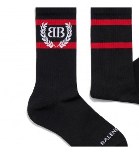 Laurel Classique Chaussettes Noir/rouge