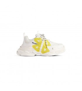 Les hommes du Triple S Type de Bande Sneaker en Blanc/jaune