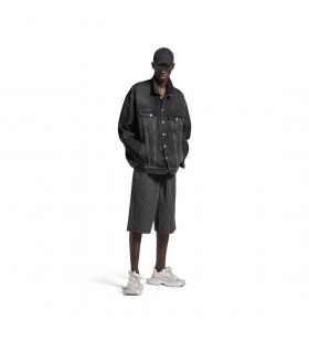Surdimensionné Veste en Noir