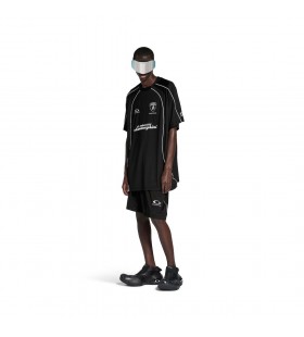 Les hommes de Balenciaga je Automobili Lamborghini Surdimensionné de Football T-shirt en Noir
