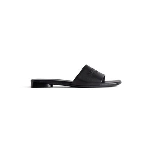 Frauen Duty-Free-Flache Sandale in Schwarz