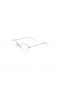 Unsichtbares Rechteck-Sonnenbrille in Silber