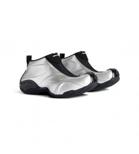 Men ' s Basketball-Sneaker in Silber/schwarz