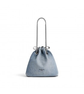 Women ' s Crush Tote Bag Small in Blau