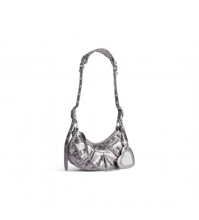 Frauen s Le Cagole-Umhängetasche Xs in Silber