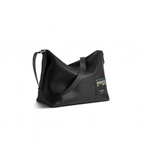 Men ' s Credit Messenger Bag Large in Schwarz
