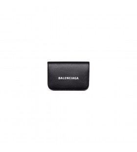 Frauen Bargeld-Mini-Brieftasche in Schwarz/weiß