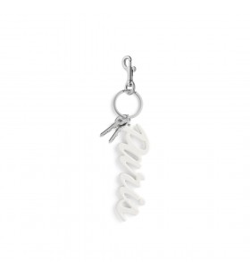 Charme/keychain Paris in White