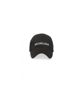 Balenciaga Kappe in Schwarz/weiß
