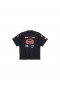 Οι άντρες είναι Χορηγός Λογότυπα T-shirt Μεγάλου μεγέθους σε Μαύρο χρώμα Ξεθωριάσει