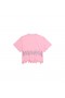 Γυναικών Balenciaga βερνίκι Νυχιών Cropped T-shirt σε Μωρό Ροζ
