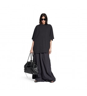 Blackletter Σενάριο Oversized T-shirt σε Μαύρο χρώμα Ξεθωριάσει