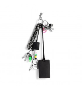 Οι γυναίκες είναι Keychain Ροντέο Tag Γεμάτο Γοητεία σε Μαύρο/το λευκό